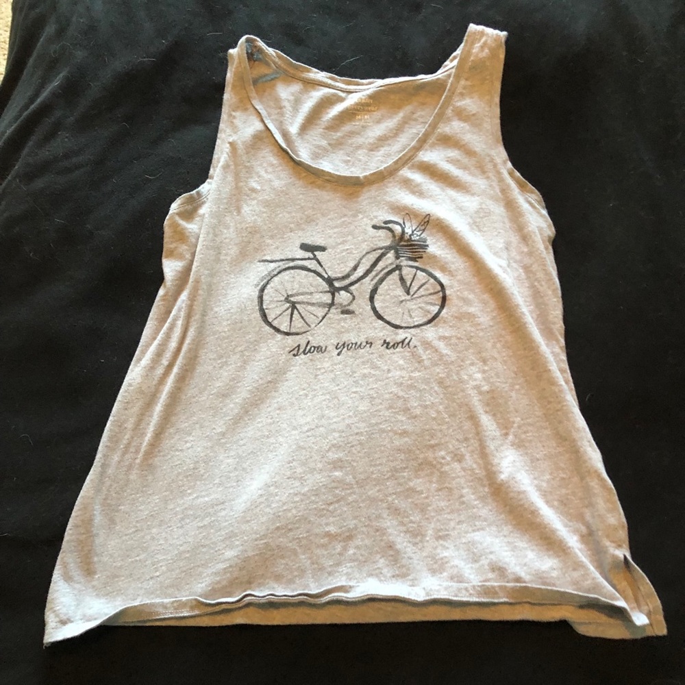 Grey Slow Your Roll Tank Top